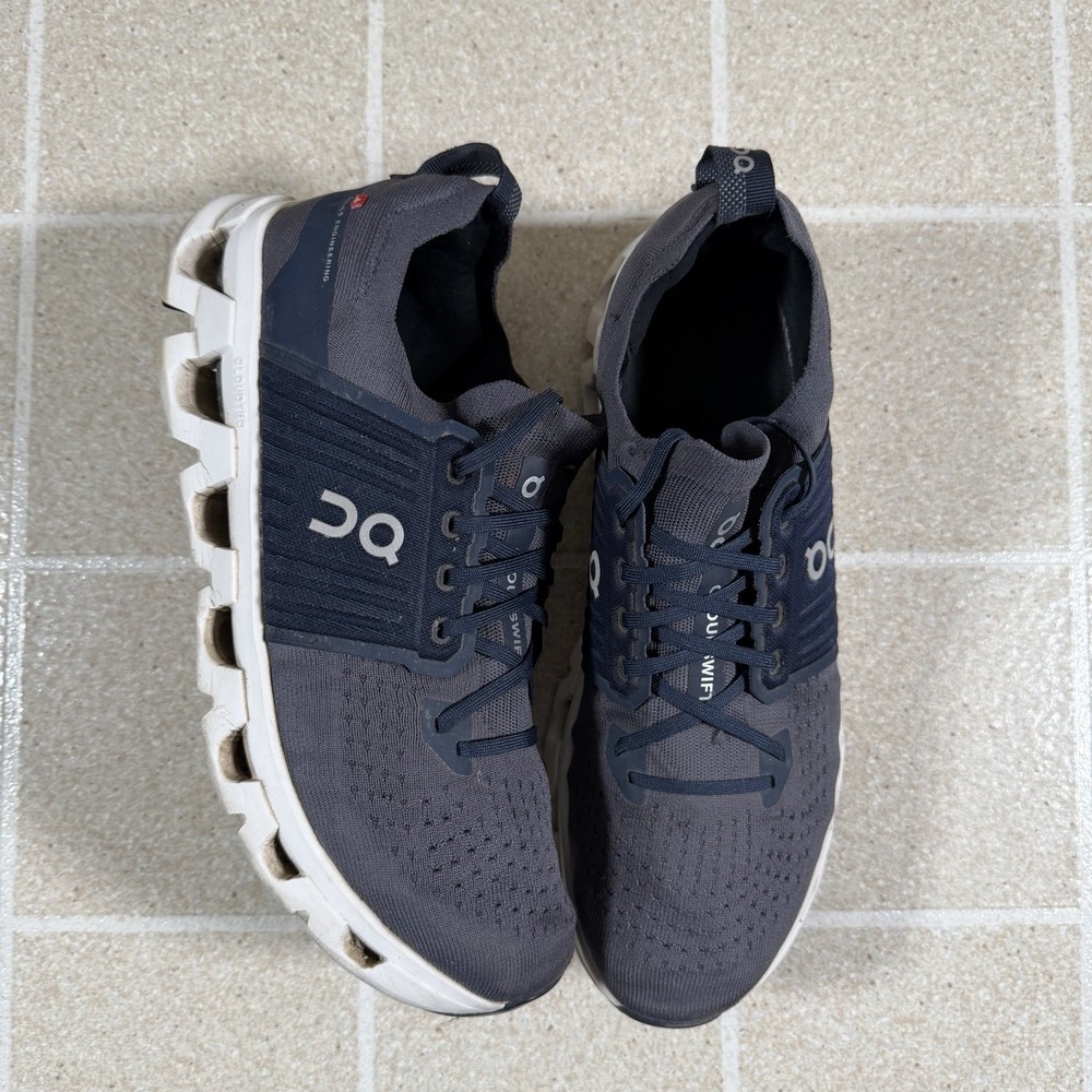 ON Cloudswift 4 Sneakers Shoes Mens Sz 12 Navy Ink Gym Running Athletic EUC